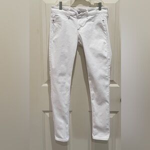 Abercrombie and Fitch white skinny jeans, size 26
